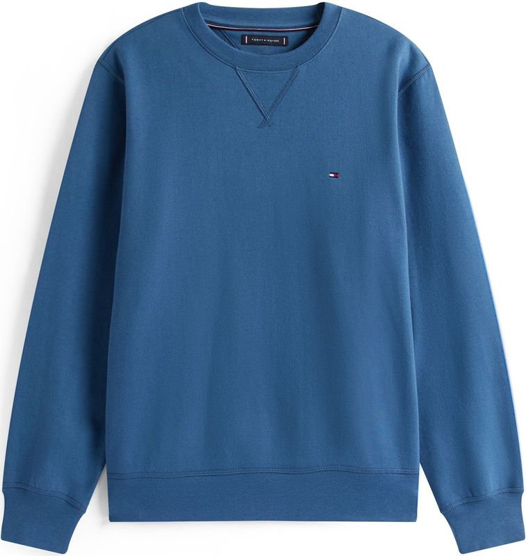 Tommy Hilfiger Heren ESS SEASONAL FLEECE CREWNECK MW0MW40000 Pullover Sweatshirt, Blauw, XS, Blauw (Egeïsche Zee), XS