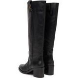 Tommy Hilfiger - Leren Hoge Laarzen - Zwart