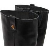 Tommy Hilfiger - Leren Hoge Laarzen - Zwart