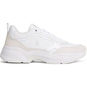 Tommy Hilfiger - Chunky Leren Sneakers - Wit