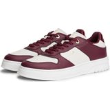 TOMMY HILFIGER - Sneakers Laag - Bourgogne/Wit - Leer - Profielzolen