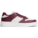 TOMMY HILFIGER - Sneakers Laag - Bourgogne/Wit - Leer - Profielzolen