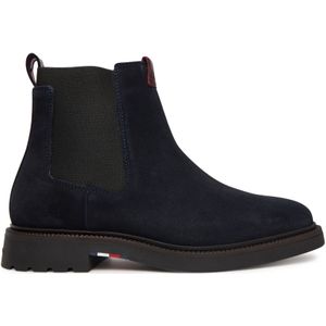 Tommy Jeans - Hilfiger Comfort LWT Fm 0Fm 05592 - Chelsea Boots - Blauw - Leer