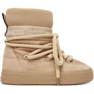 TOMMY HILFIGER - Snowboots - Beige - Warm Gevoerd - Gerecycled Materiaal