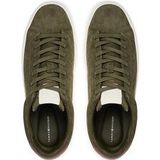 TOMMY HILFIGER - Sneakers Laag - Kaki - Leer