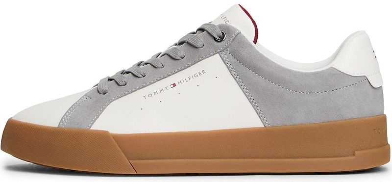 Tommy Hilfiger - Nubuck Sneakers - Grijs/Wit