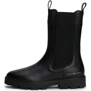 Tommy Hilfiger - Kuitlaarzen - Runderleer - Effen - Plat Hak