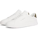 TOMMY HILFIGER - COURT ESS - Sneakers - Olijfgroen / Wit