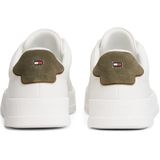 TOMMY HILFIGER - COURT ESS - Sneakers - Olijfgroen / Wit