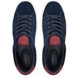 Tommy Hilfiger - PREMIUM DRESS CUPSOLE - Sneakers - Donkerblauw - Veters