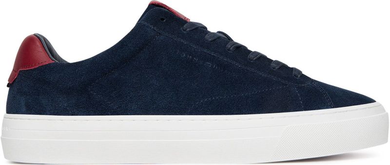 Tommy Hilfiger - PREMIUM DRESS CUPSOLE - Sneakers - Donkerblauw - Veters