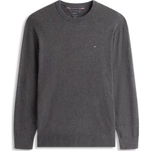 Tommy Hilfiger - BT-PIMA ORG CTN CASHMERE CN-B - Trui - Donkergrijs - Ronde Hals