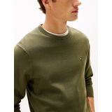 Tommy Hilfiger - Fijn Gebreide Pullover - Groen
