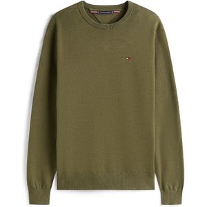 Tommy Hilfiger - Fijn Gebreide Pullover - Groen