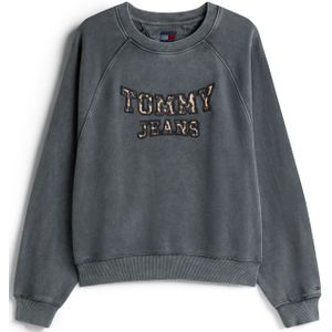 Tommy Jeans - Leopard Vars - Sweater - Zwart