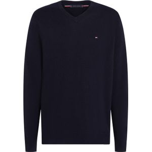 Tommy Hilfiger - Gebreide Trui - Donkerblauw - Regular Fit