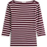 Tommy Hilfiger - Slim Cody Boat-nk - T-shirt - Rood - 3/4 Mouwen