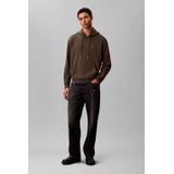 Calvin Klein - Sweatshirt - Taupe / Pink - Capuchon met Trekkoord