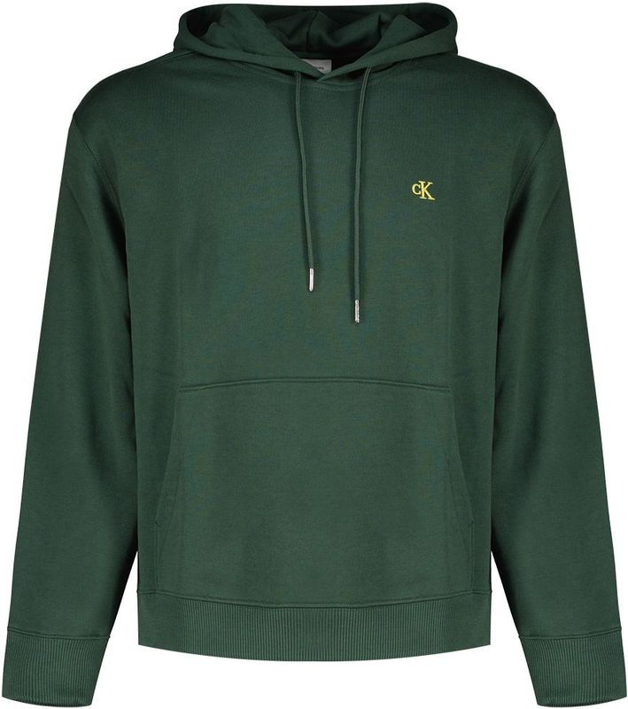 Calvin Klein - Sweatshirt - Groen - Capuchon met Trekkoord - Lange Mouw