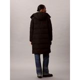 Calvin Klein Jeans - Turtleneck Hooded Long Sleeve Jacket - Dames - Zwart - Polyester