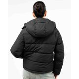 Calvin Klein - Winterjas - Zwart/Wit - Gewatteerde Jas - Afneembare Capuchon