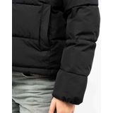 Calvin Klein - Winterjas - Zwart/Wit - Gewatteerde Jas - Afneembare Capuchon