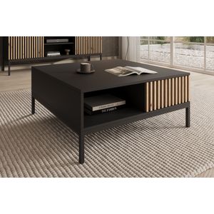 Meubella - Salontafel Marbella - Zwart - 80 cm