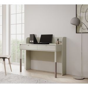 Meubella - Kinderbureau Hill - Beige - 122 cm - 2 Lades