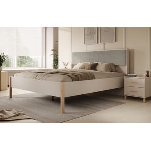 Meubella - Tweepersoonsbed Bahia - Beige - Modern Design