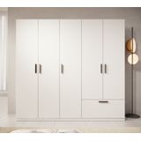 Meubella - Kledingkast Lillian - Wit - 225 cm