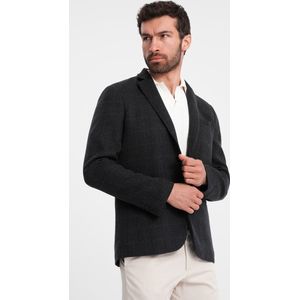 Moda Italia - 0119 - Blazer - Zwart Melange - Heren
