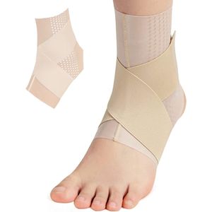 U Fit - Enkelbrace - Beige - 2 Stuks - Enkelbandage - Enkelsteun