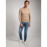 Suitable - Merino Pullover - Beige - V-Hals