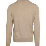 Suitable - Merino Pullover - Beige - V-Hals