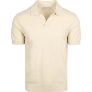 Suitable Poloshirt Riva Leinen Ecru - Größe M