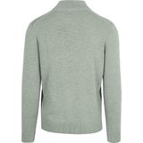 Suitable - Schipperstrui - Groen - Half Zip - Heren - Slim-Fit