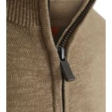 Suitable - Vest - Beige - Slub Yarn - Heren - Met Rits