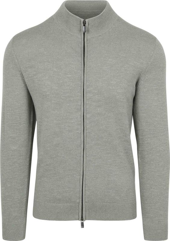 Suitable - Vest - Lichtgroen - Heren - Met Rits