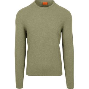 Suitable - Trui - Olijfgroen - Structure Slub - Heren