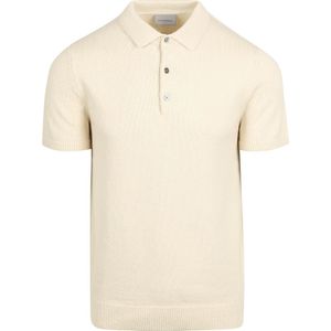 Suitable Heavy Knitted Polo Raw Ecru - Maat XL - Heren - Polo shirt Heren met Korte mouw