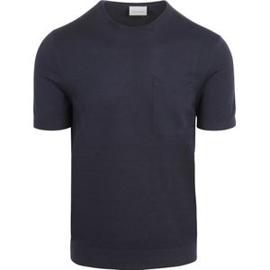 Suitable Knitted T-shirt Pocket Compact Navy - Größe M