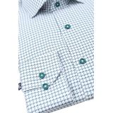 Suitable - Overhemd - Groen - Check Print - Formeel
