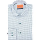 Suitable - Overhemd - Groen - Check Print - Formeel