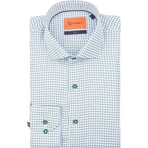 Suitable - Overhemd - Groen - Check Print - Formeel