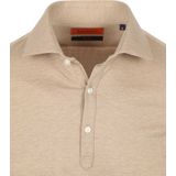 Suitable - Long Sleeve Poloshirt - Beige - Katoen