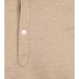 Suitable - Long Sleeve Poloshirt - Beige - Katoen