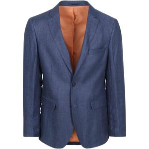 Suitable - Blazer - Donkerblauw - Linnen