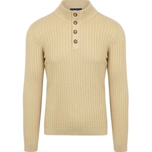 Suitable - Pullover Camock - Sweater - Beige - Nylon/Katoen