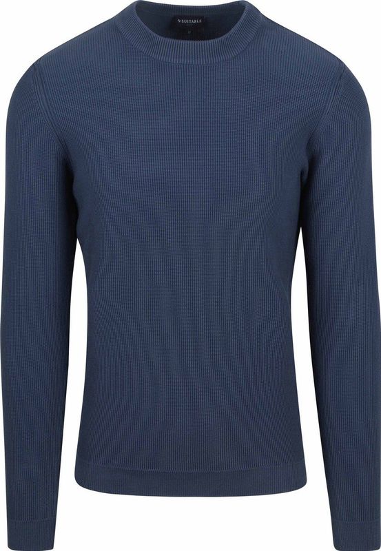 Suitable - Respect - Pullover - Blauw - Heren