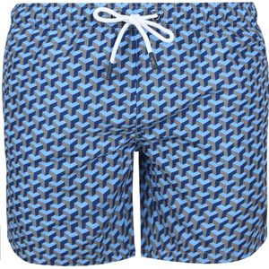 Suitable Zwembroek Print Donkerblauw (navy) - Maat M - Heren zwemshort - Sneldrogend